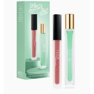 KAYALI Yum Power Duo Pistachio Gelato 33 EDP Perfume 10mL & HUDA Lipstick